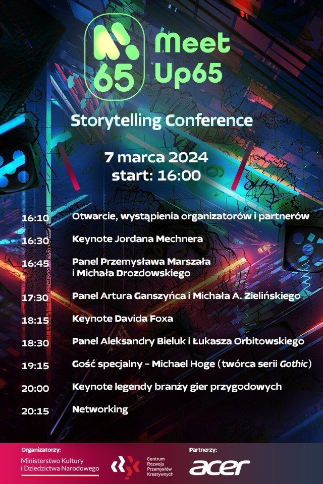 Michael Hoge na MeetUp65: Storytelling Conference w Warszawie, Twórca Gothica zawita do Polski. Kiedy i gdzie odbędzie się spotkanie z fanami?