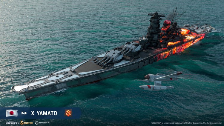 World of Warships i Sabaton łączą siły, Nowa aktualizacja do World of Warships zbiega się z premierą singla Sabatonu - Yamato