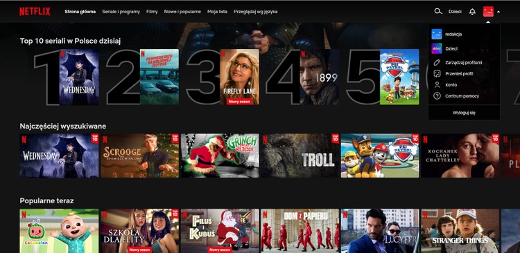 Jak przenieść swój profil Netflix na nowe konto?