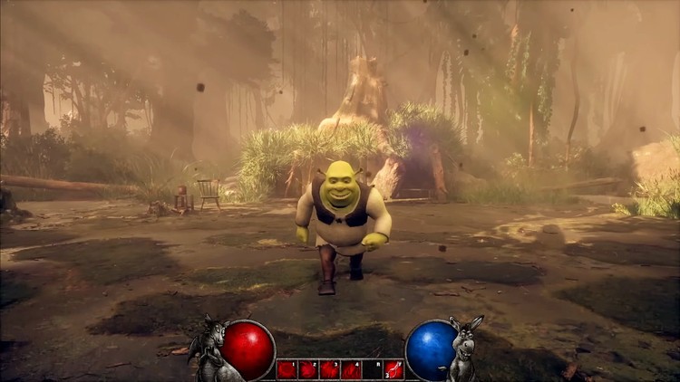 Shrek inspirowany Diablo. YouTuber tworzy fanowską grę akcji z zielonym ogrem