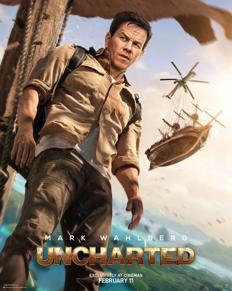Najnowsze plakaty filmu Uncharted niczym okładki serii gier. Zobacz grafiki