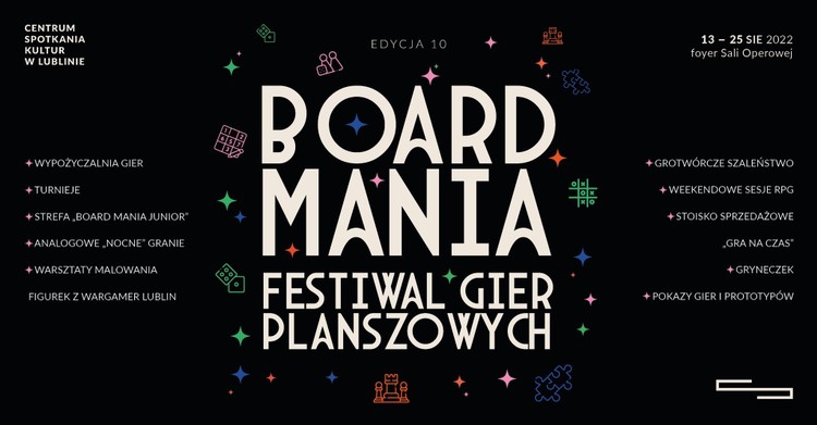 Board Mania 2022 – dziś ruszyła 10 edycja festiwalu gier planszowych i karcianych