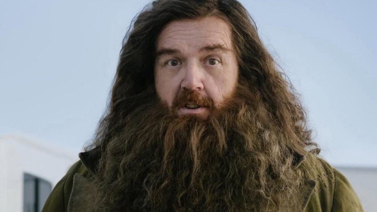 Nick Frost w roli Hagrida w serialu Harry Potter od HBO