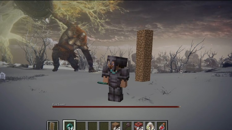 Minecraft w Elden Ring