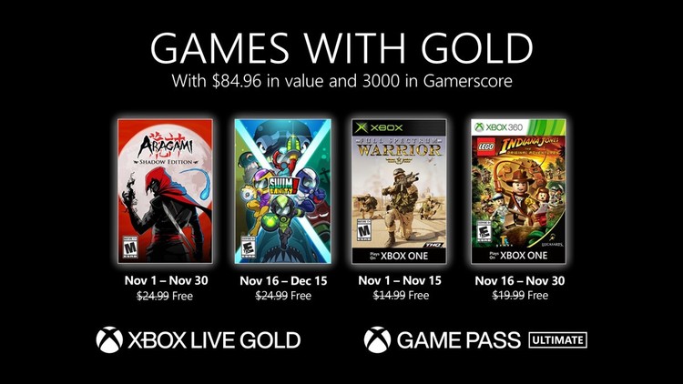 Poznaliśmy ofertę Games with Gold na listopad. Różnorodny zestaw gier od Microsoftu