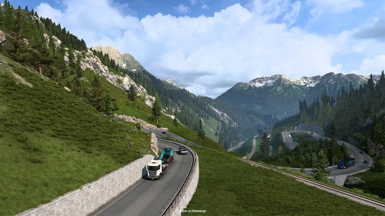 Euro Truck Simulator 2 – zobacz przepiękne krajobrazy w odświeżonej Szwajcarii