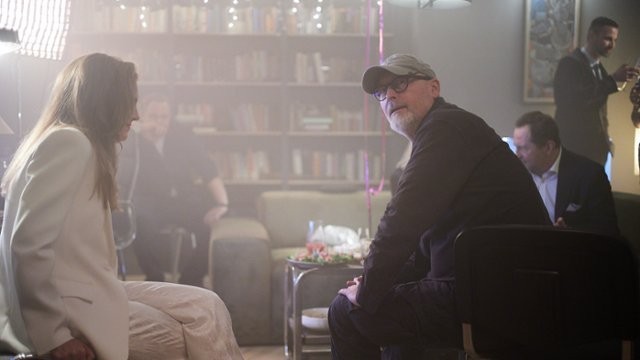 Wojciech Smarzowski na planie filmu Dom dobry