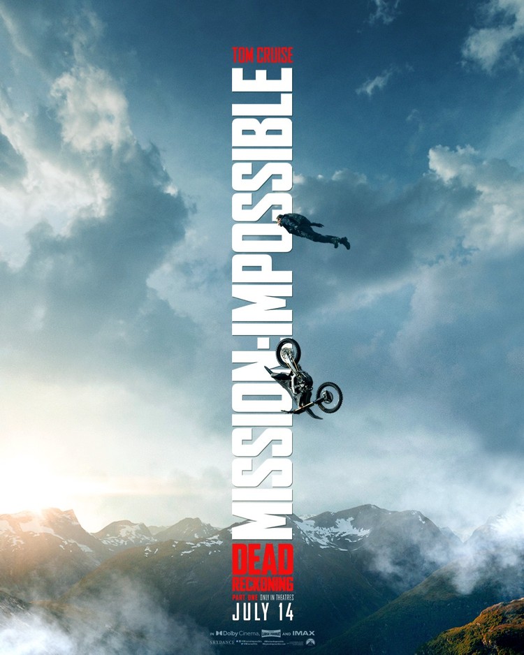 Mission: Impossible - Dead Reckoning Part One – pierwszy oficjalny plakat filmu, Tom Cruise popisuje się nawet na pierwszym plakacie Mission: Impossible 7