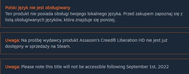 Użytkownicy Steam stracą dostęp do czterech gier Ubisoftu, Ubisoft usuwa wybrane gry ze Steam. Gracze stracą wkrótce dostęp do produkcji