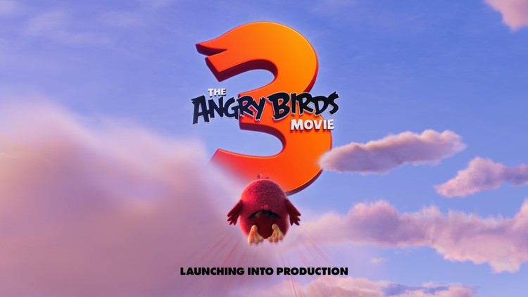  Plakat zapowiadający rozpoczęcie produkcji filmu animowanego The Angry Birds Movie 3