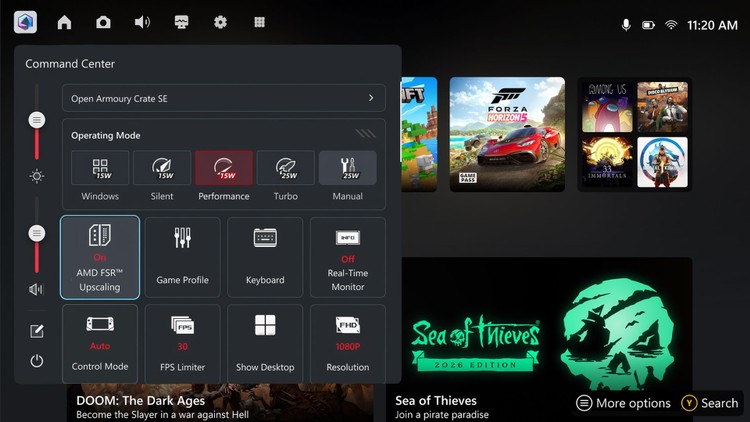 Nowy sterownik FSR 4.1 na konsole ROG Xbox Ally X