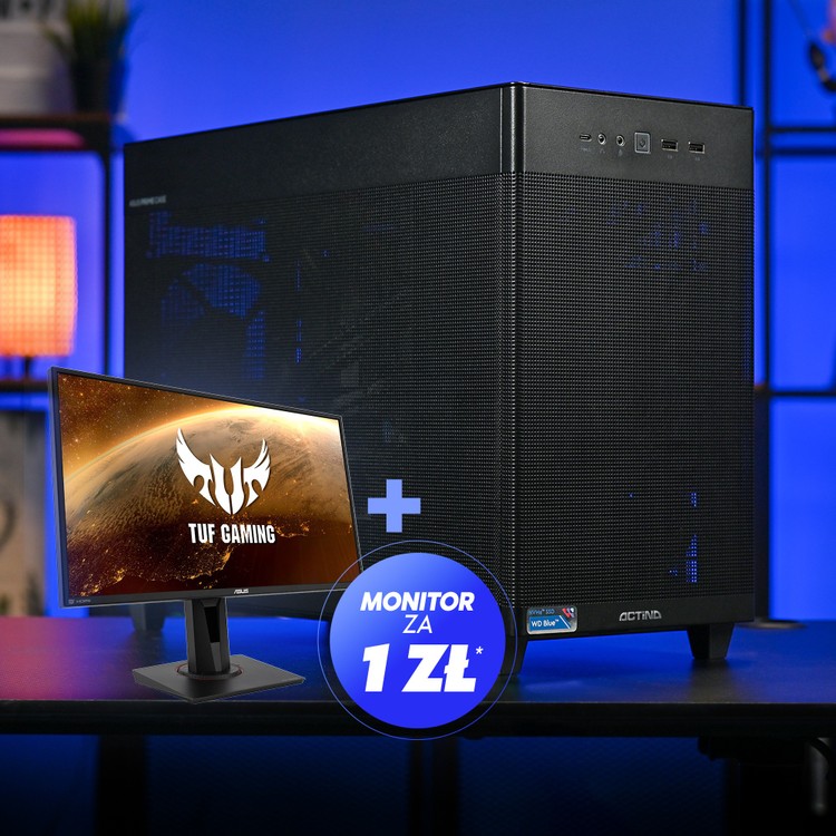 Monitor, który możemy zgarnąć w promocji:, Kup komputer Actina i zgarnij monitor ASUS za 1 zł!