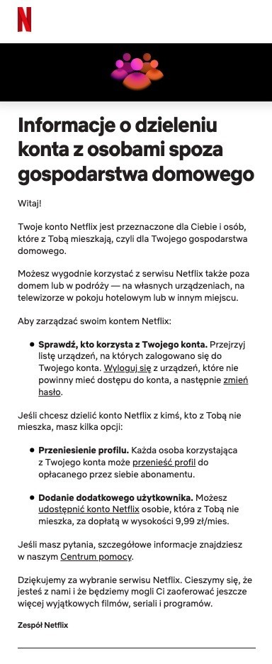 Netflix podał polskie ceny za dodatkowe profile użytkowników, Koniec z dzieleniem kont Netflixa w Polsce. Znamy ceny dodatkowych profili