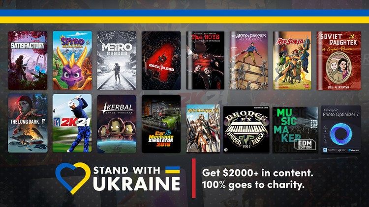 Humble Bundle pomaga Ukrainie. Ponad 90 gier w zestawie (aktualizacja)