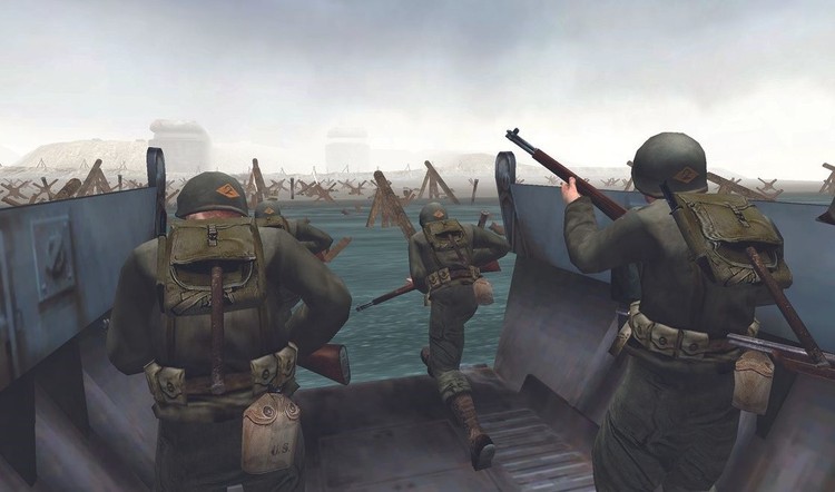 W której z poniższych gier pojawiła się kultowa i bardzo filmowa misja lądowania na plaży Omaha, nawiązująca do filmu Szeregowiec Ryan?