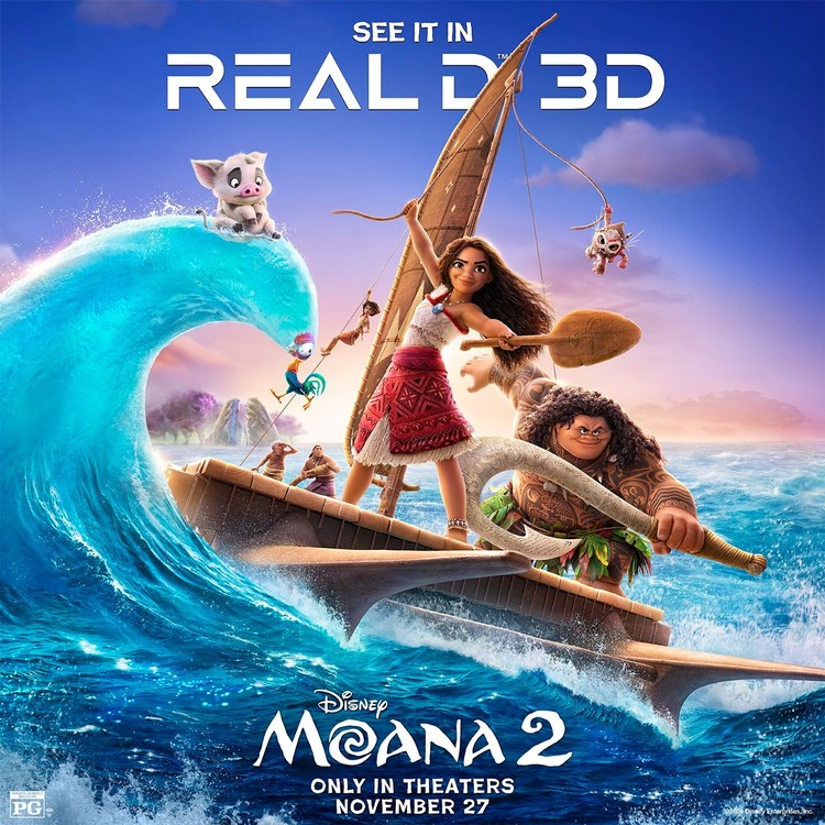 Vaiana 2 – plakat RealD 3D