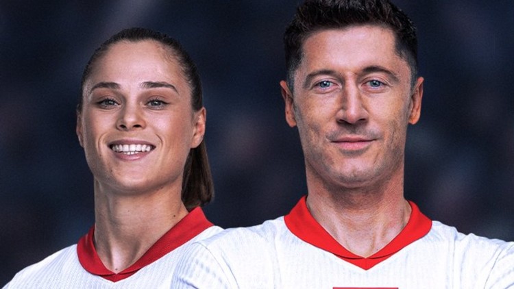 Ewa Pajor i Robert Lewandowski