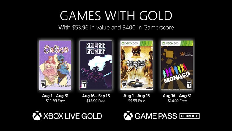 Games with Gold na sierpień 2022. Microsoft ujawnił listę gier