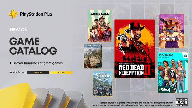 PlayStation Plus Extra i Premium na maj. Nowości od Rockstara i Ubisoftu