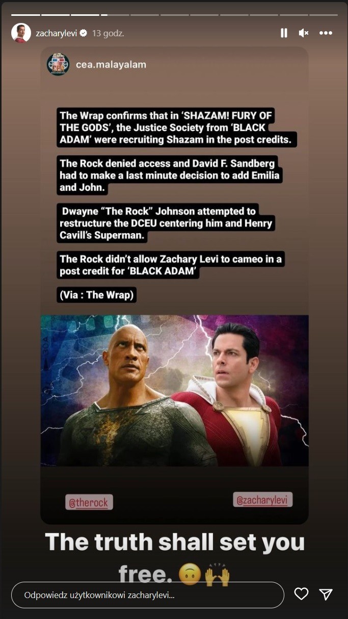 Zachary Levi potwierdza doniesienia o problemach Shazama 2 przez Dwayne’a Johnsona, Gwiazda Shazama 2 uderza w Dwayne’a Johnsona i Warner Bros. Potwierdza sabotaż filmu