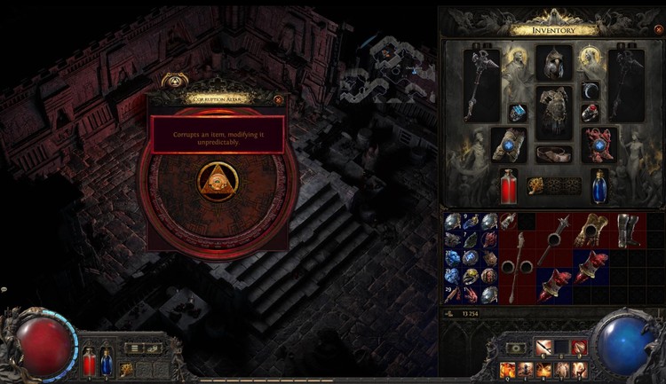 Path of Exile 2 - Vaal Orb i status Corrupted