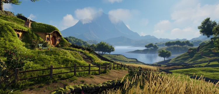 Shire z Władcy Pierścieni odtworzone przy pomocy silnika Unreal Engine 4
