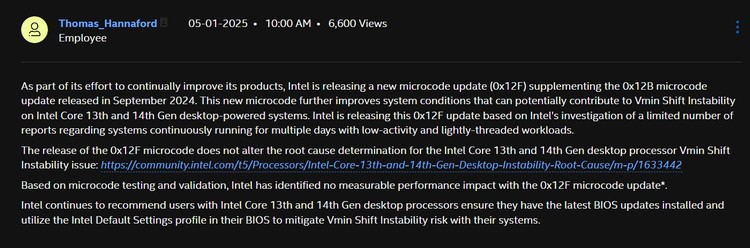 Intel rozwiązuje problem niestabilności Vmin Shift w rdzeniach „Raptor Lake” 13/14 generacji