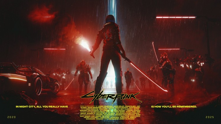 Cyberpunk 2077 kończy dziś 5 lat