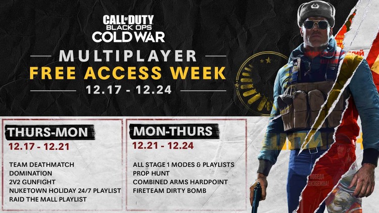 Call of Duty: Black Ops Cold War z darmowym multiplayerem przez tydzień