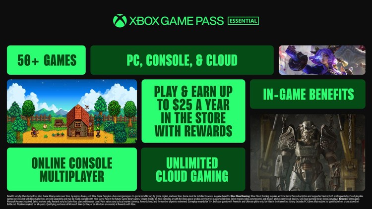 Xbox Game Pass Essential