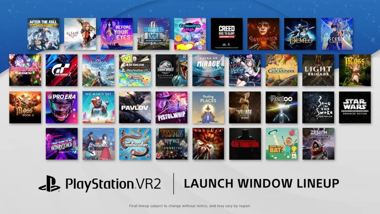 PlayStation VR2 – Sony prezentuje pełną listę gier na premierę. Ponad 30 tytułów