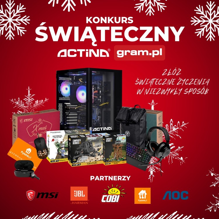 Konkurs świąteczny gram.pl i Actina - zgarnij świetne nagrody! 