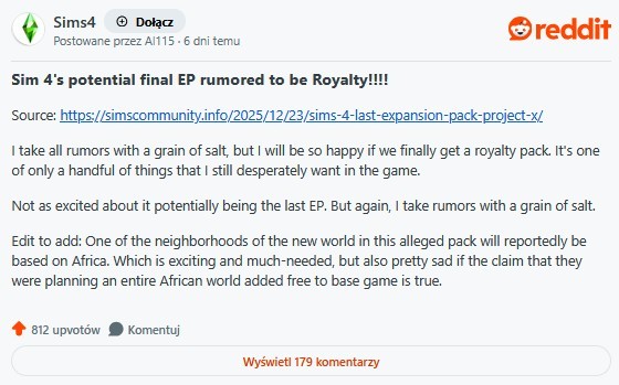 Co z tym The Sims 4?, EA dementuje plotki. W sieci krążą fałszywe informacje o przyszłości The Sims 4