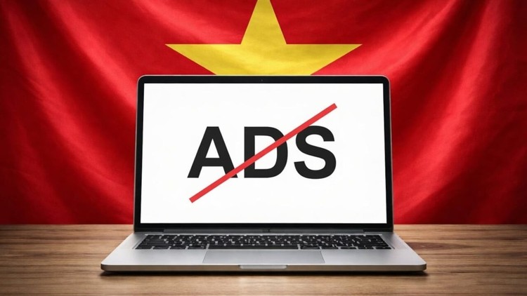 Wietnam blokuje niemożliwość pominięcia reklam – grafika wygenerowana przez AI