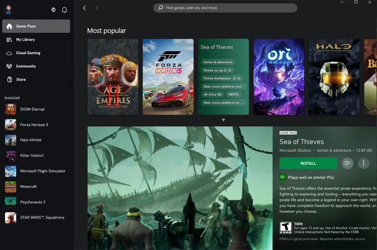 Nowa funkcja w Xbox App na pecetach. Ułatwienie dla użytkowników Game Pass