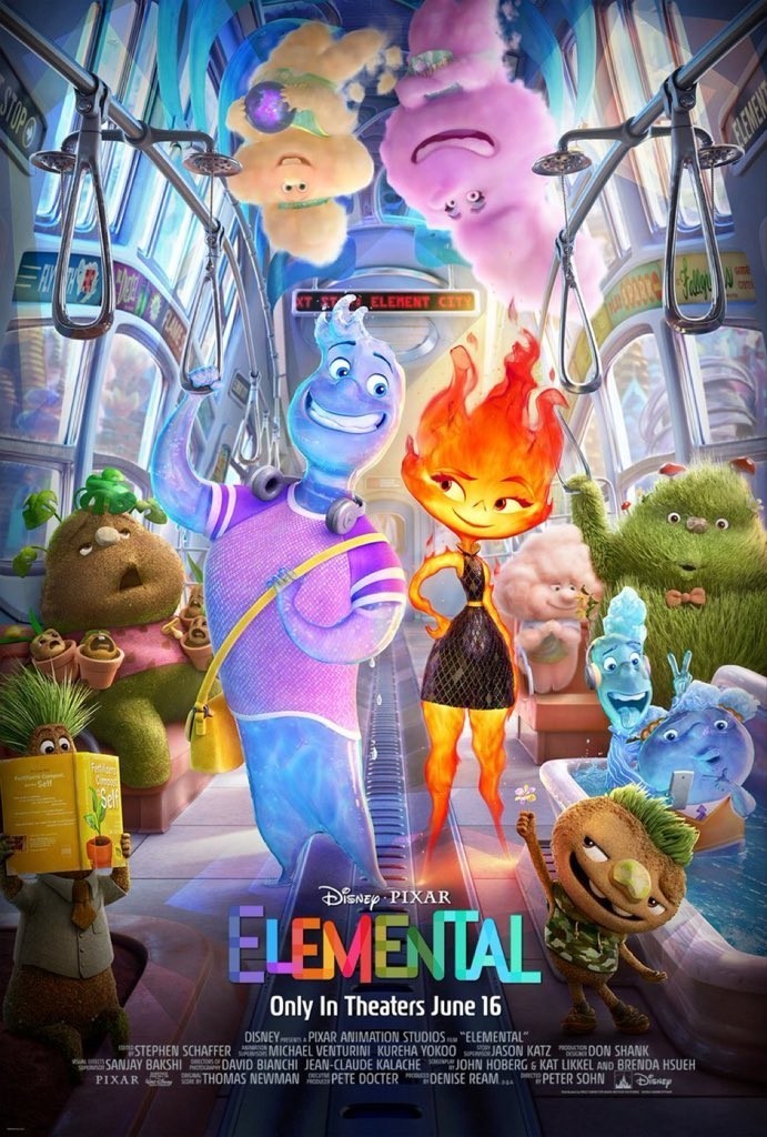 Nowy plakat Między nami żywiołami od Pixara, Między nami żywiołami od Pixara z nowym plakatem. Premiera przed wakacjami