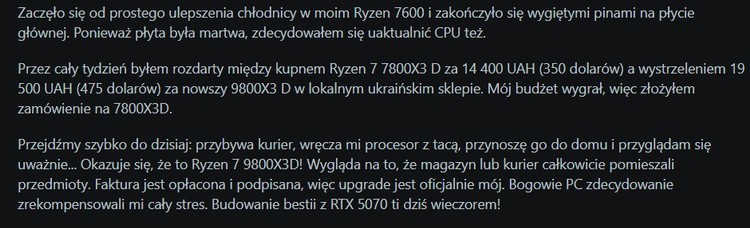 Zaskakująca pomyłka lokalnego sprzedawcy