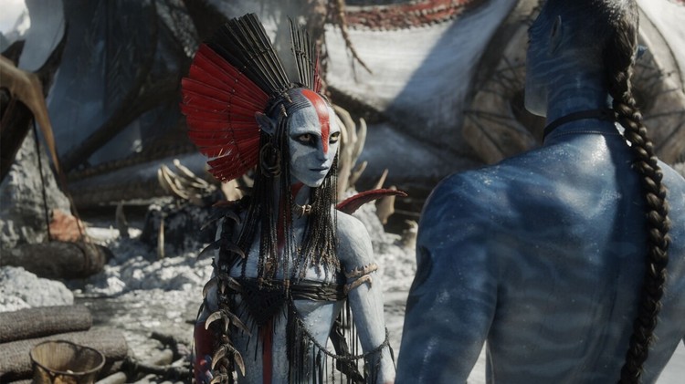 Kadr z filmu Avatar: Ogień i Popiół