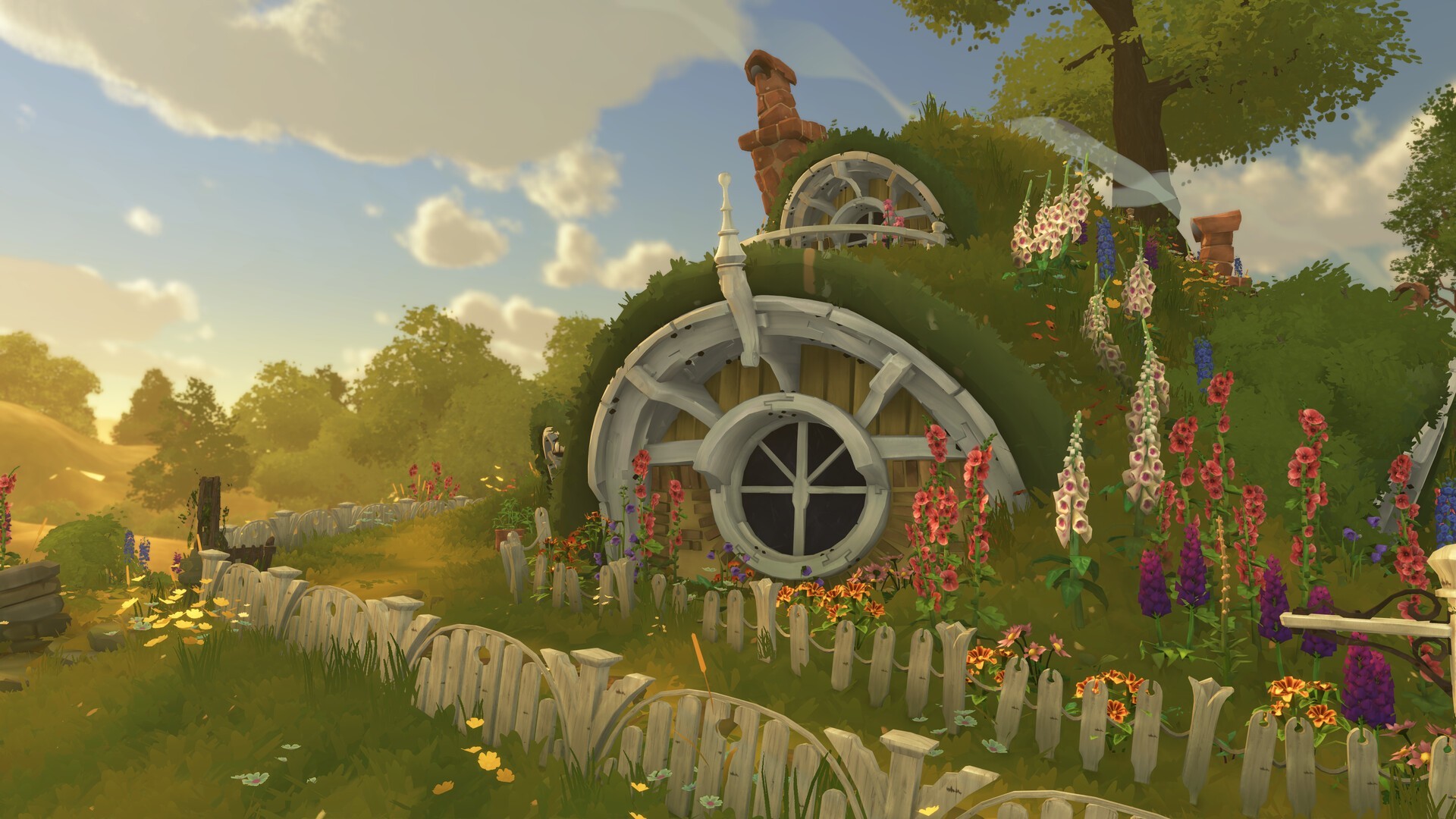 Tales of the Shire z trybem dekorowania bez ograniczeń. Clutter-core w świecie hobbitów