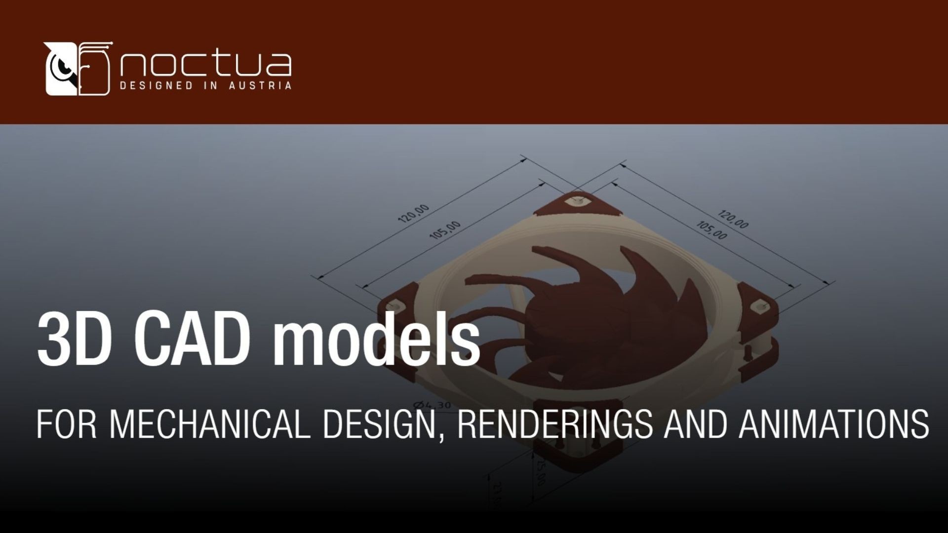 Noctua udostępnia modele 3D w CAD swoich wentylatorów, ale...