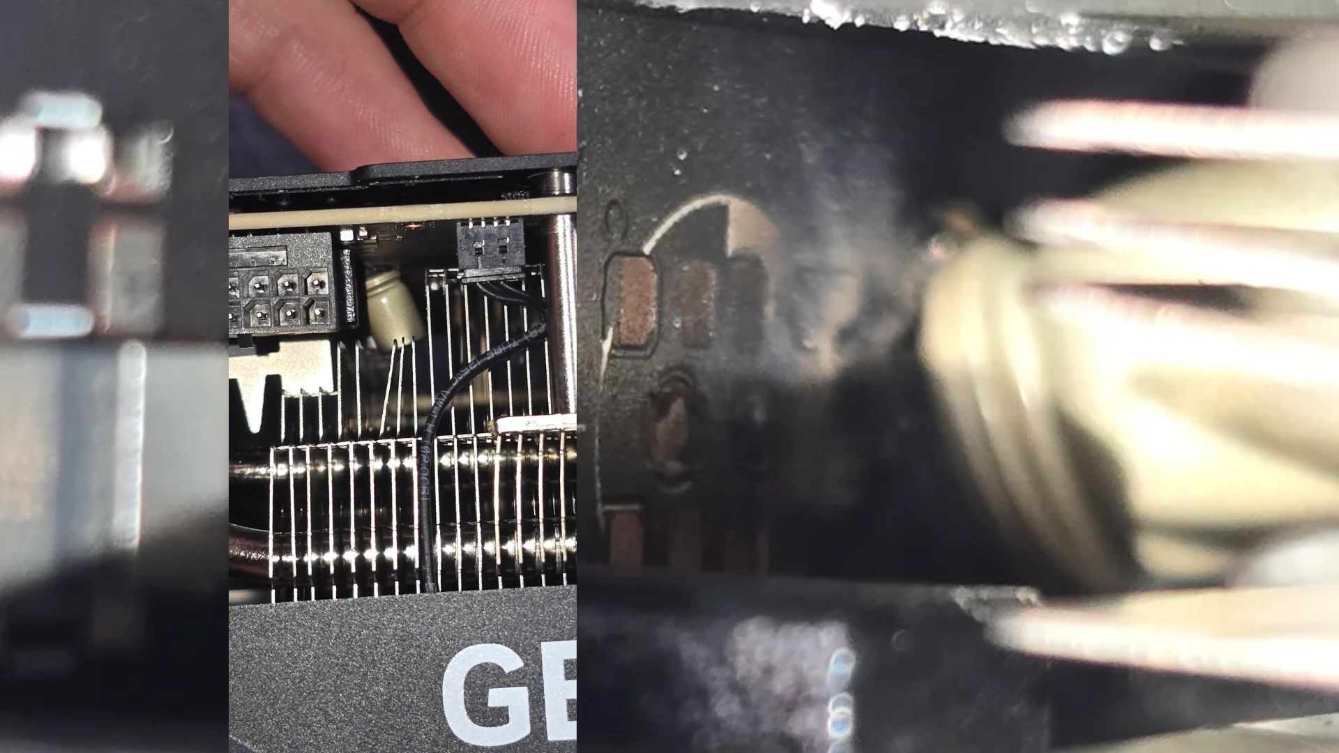 Kondensator w karcie poszedł z dymem