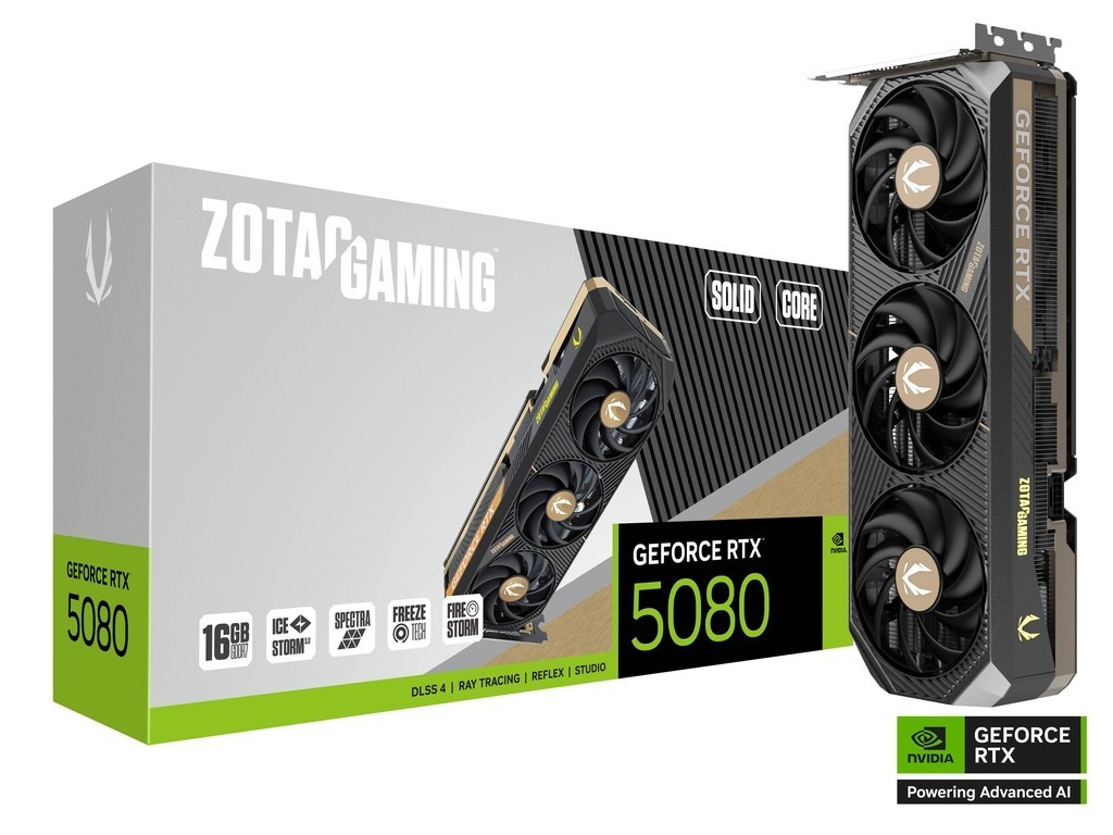 Nowy RTX 5080 ZOTAC SOLID CORE - mniejszy o slot