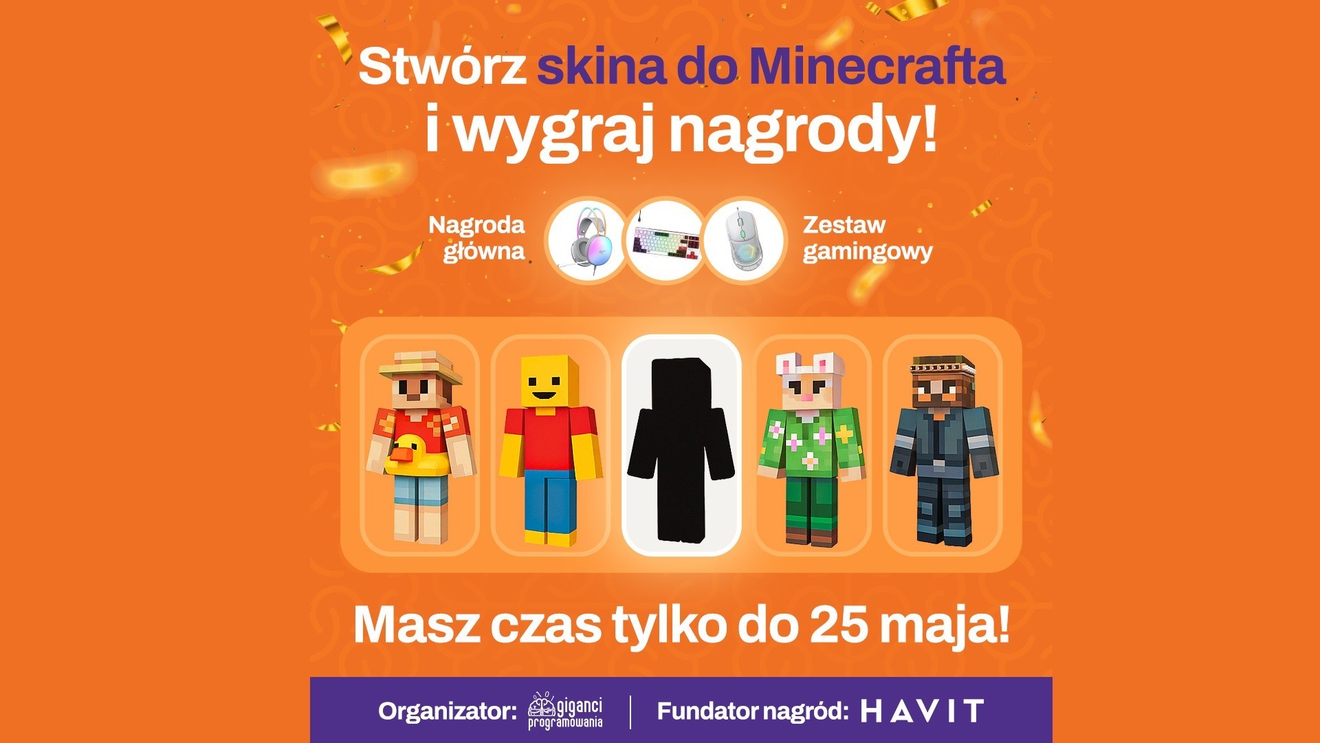 Giganci Programowania wyzwolą kreatywność waszych pociech. Pora zawalczyć o gamingowe nagrody z Minecraftem!
