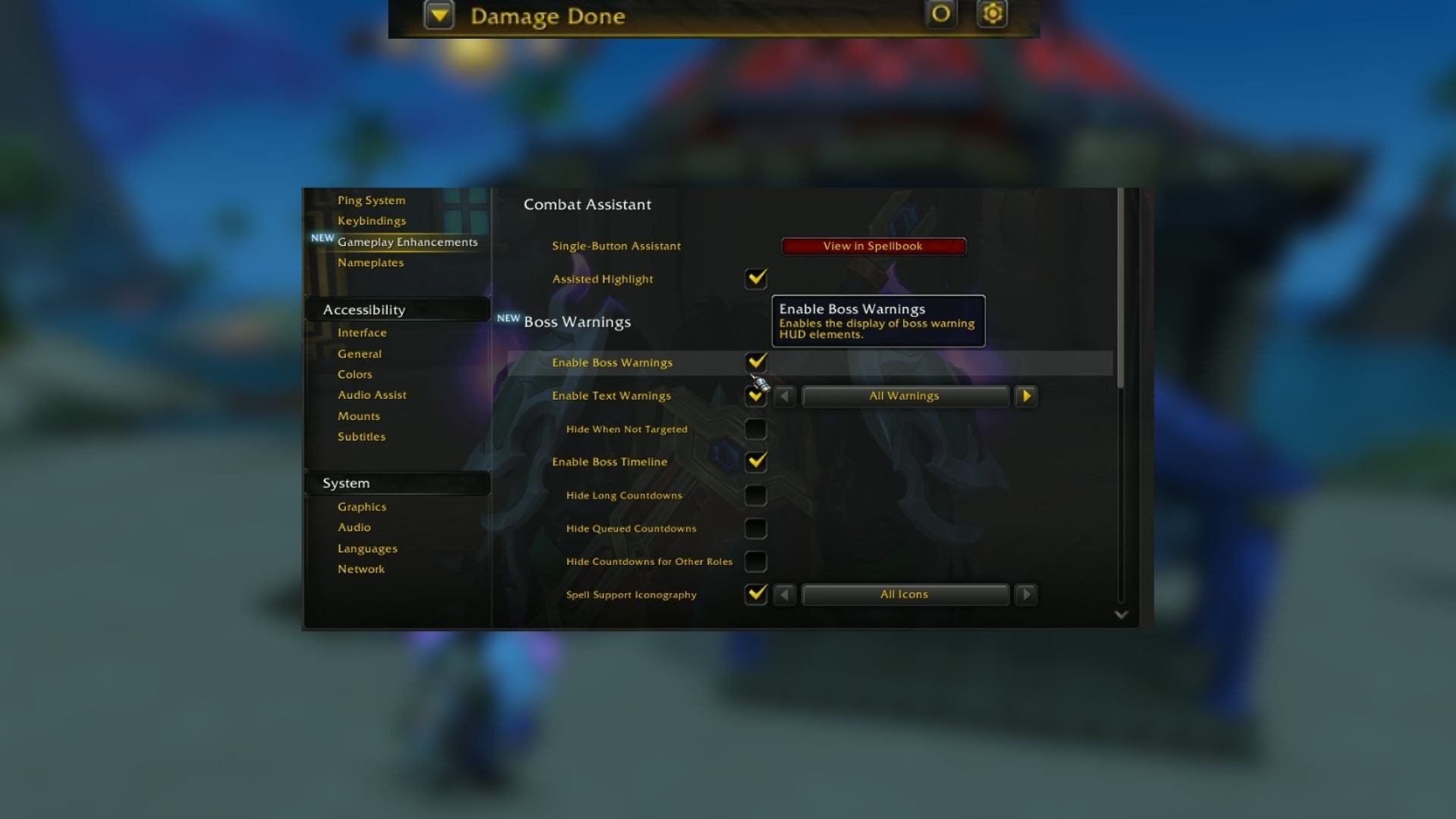 Ograniczenia addonów w World of Warcraft - WE nie podziała