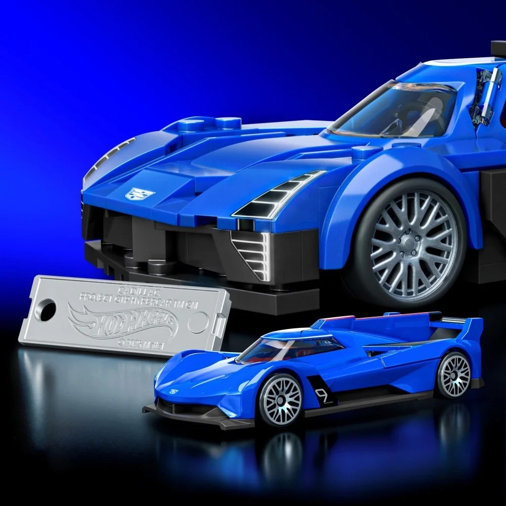 Hot Wheels Cadillac Project GTP Hypercar z serii Mattel Brick Shop w promocji na Amazon PL